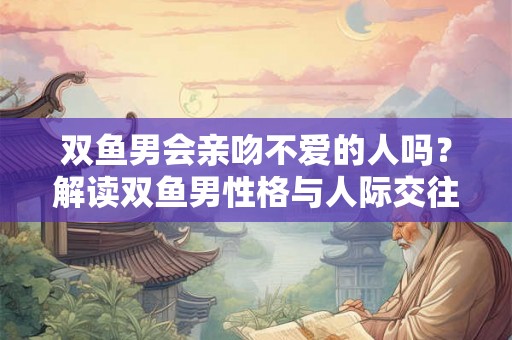 双鱼男会亲吻不爱的人吗?解读双鱼男性格与人际交往方式 双鱼男会亲吻不爱的人吗?解读双鱼男性格与人际交往方式