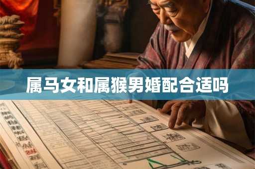 属马女和属猴男婚配合适吗