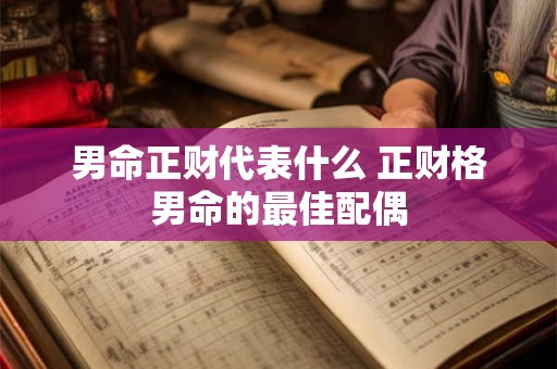 男命正财代表什么 正财格男命的最佳配偶 男命正财代表什么 正财格男命的最佳配偶