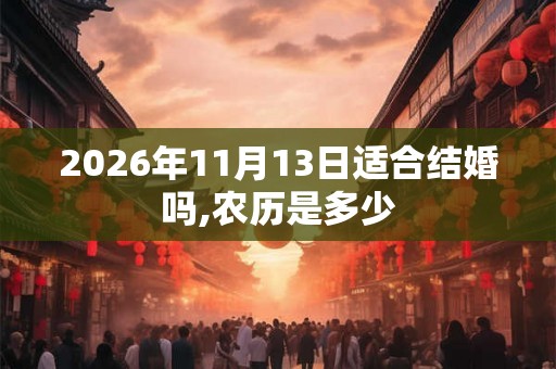 2026年11月13日适合结婚吗,农历是多少