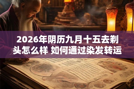 2026年阴历九月十五去剃头怎么样 如何通过染发转运