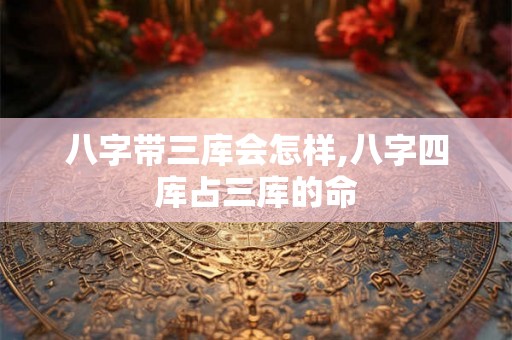 八字带三库会怎样,八字四库占三库的命 八字带三库会怎样,八字四库占三库的命