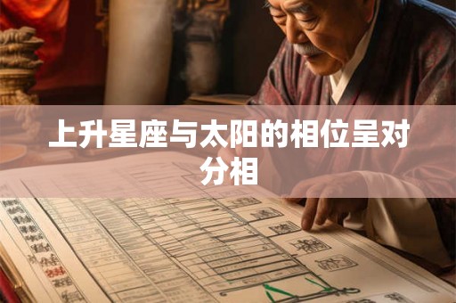 上升星座与太阳的相位呈对分相