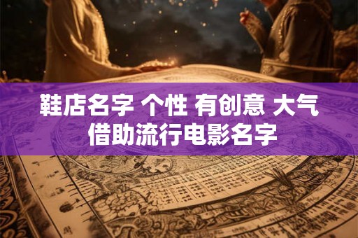 鞋店名字 个性 有创意 大气 借助流行电影名字