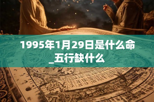 1995年1月29日是什么命_五行缺什么