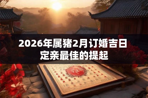2026年属猪2月订婚吉日 定亲最佳的提起 2026年属猪2月订婚吉日 定亲最佳的提起