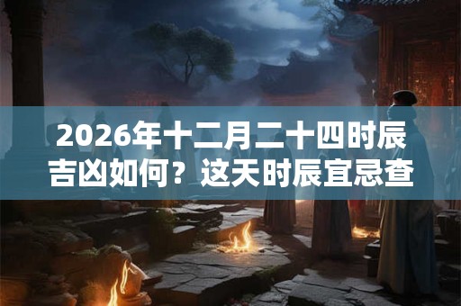 2026年十二月二十四时辰吉凶如何？这天时辰宜忌查询