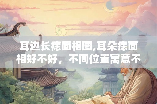 耳边长痣面相图,耳朵痣面相好不好，不同位置寓意不同？