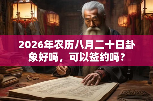 2026年农历八月二十日卦象好吗,可以签约吗? 2026年农历八月二十日卦象好吗,可以签约吗?