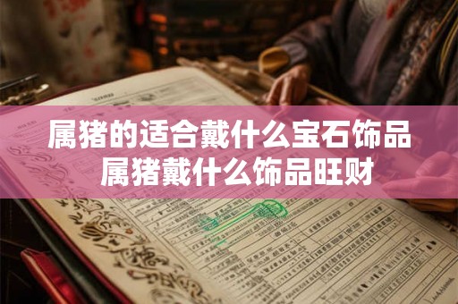 属猪的适合戴什么宝石饰品  属猪戴什么饰品旺财