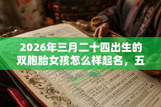 2026年三月二十四出生的双胞胎女孩怎么样起名，五行属什么
