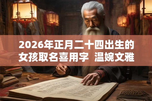 2026年正月二十四出生的女孩取名喜用字 温婉文雅的女孩名字 2026年正月二十四出生的女孩取名喜用字 温婉文雅的女孩名字