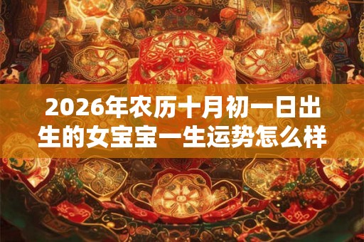 2026年农历十月初一日出生的女宝宝一生运势怎么样