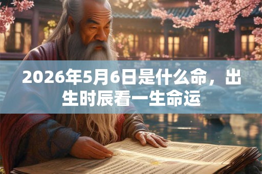 2026年5月6日是什么命,出生时辰看一生命运 2026年5月6日是什么命,出生时辰看一生命运