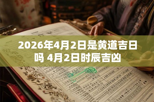 2026年4月2日是黄道吉日吗 4月2日时辰吉凶