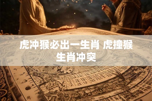 虎冲猴必出一生肖 虎撞猴生肖冲突