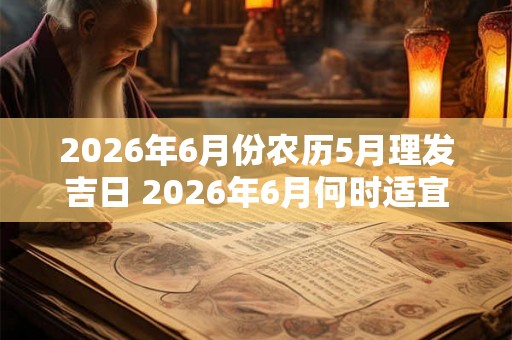 2026年6月份农历5月理发吉日 2026年6月何时适宜理发