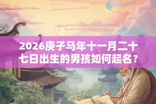 2026庚子马年十一月二十七日出生的男孩如何起名？