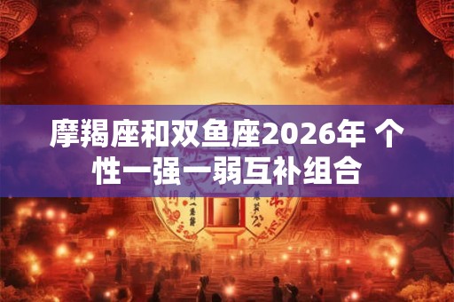 摩羯座和双鱼座2026年 个性一强一弱互补组合