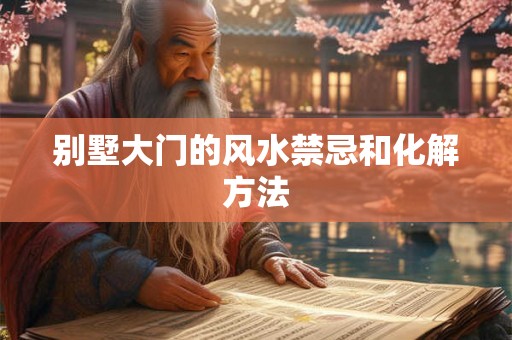 别墅大门的风水禁忌和化解方法