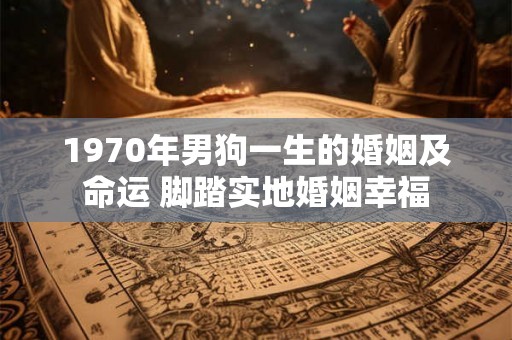 1970年男狗一生的婚姻及命运 脚踏实地婚姻幸福