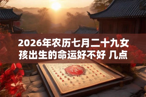 2026年农历七月二十九女孩出生的命运好不好 几点出生吉利 2026年农历七月二十九女孩出生的命运好不好 几点出生吉利