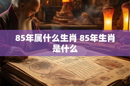 85年属什么生肖 85年生肖是什么 85年属什么生肖 85年生肖是什么