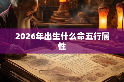 2026年出生什么命五行属性