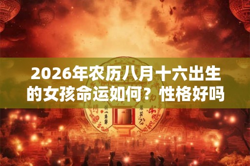 2026年农历八月十六出生的女孩命运如何？性格好吗？