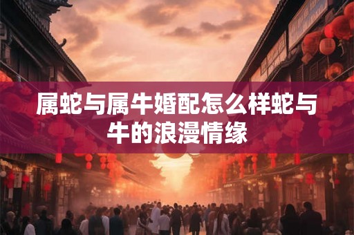 属蛇与属牛婚配怎么样蛇与牛的浪漫情缘 属蛇与属牛婚配怎么样蛇与牛的浪漫情缘