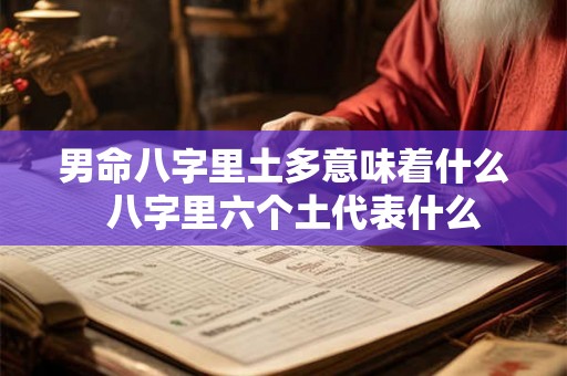 男命八字里土多意味着什么  八字里六个土代表什么