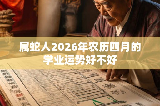 属蛇人2026年农历四月的学业运势好不好 属蛇人2026年农历四月的学业运势好不好