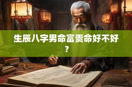 生辰八字男命富贵命好不好? 生辰八字男命富贵命好不好?