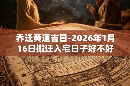 乔迁黄道吉日-2026年1月16日搬迁入宅日子好不好