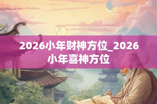 2026小年财神方位_2026小年喜神方位 2026小年财神方位_2026小年喜神方位