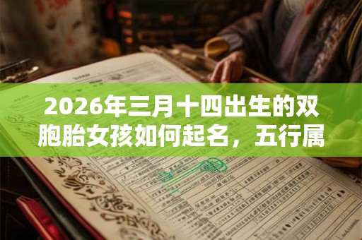 2026年三月十四出生的双胞胎女孩如何起名，五行属什么