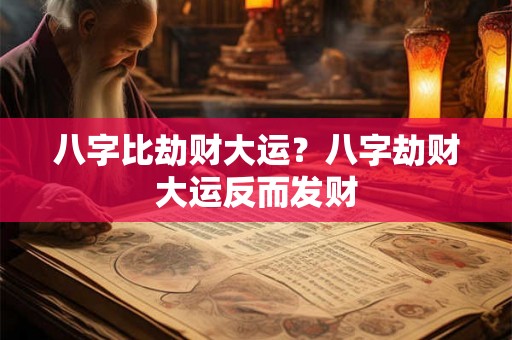 八字比劫财大运?八字劫财大运反而发财 八字比劫财大运?八字劫财大运反而发财