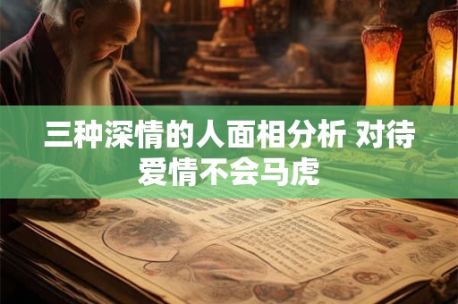 三种深情的人面相分析 对待爱情不会马虎
