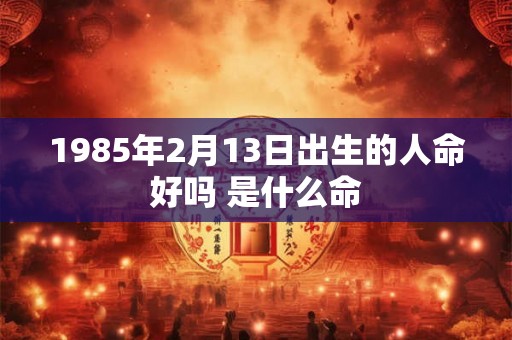 1985年2月13日出生的人命好吗 是什么命