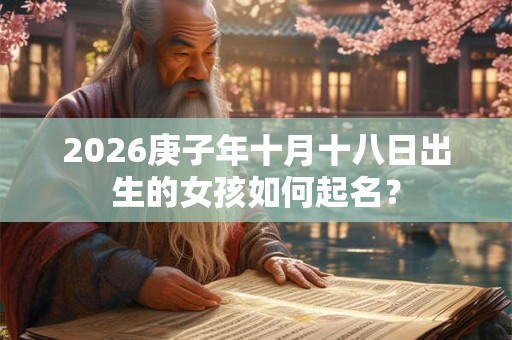 2026庚子年十月十八日出生的女孩如何起名？
