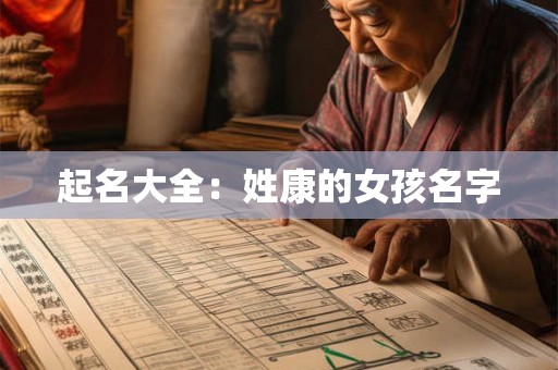 起名大全：姓康的女孩名字