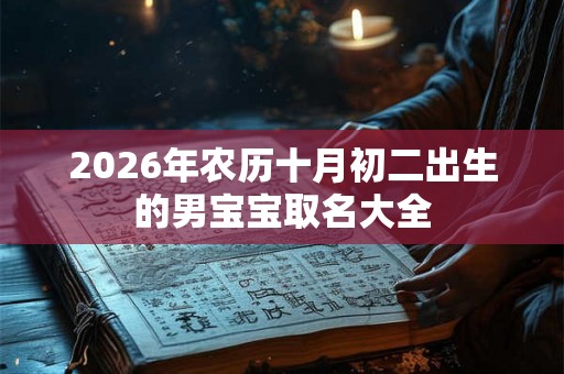 2026年农历十月初二出生的男宝宝取名大全
