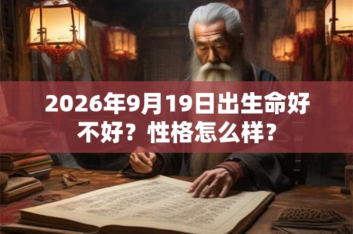 2026年9月19日出生命好不好？性格怎么样？
