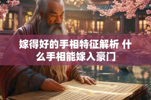 嫁得好的手相特征解析 什么手相能嫁入豪门 嫁得好的手相特征解析 什么手相能嫁入豪门