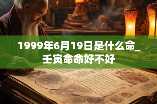 1999年6月19日是什么命_壬寅命命好不好