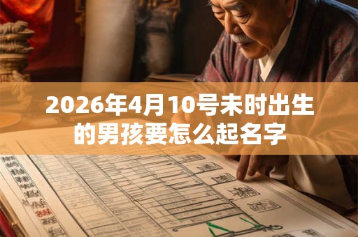 2026年4月10号未时出生的男孩要怎么起名字