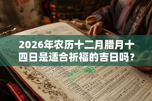 2026年农历十二月腊月十四日是适合祈福的吉日吗？