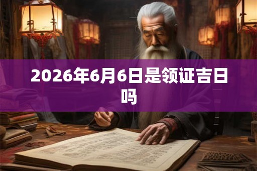 2026年6月6日是领证吉日吗