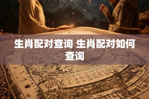 生肖配对查询 生肖配对如何查询