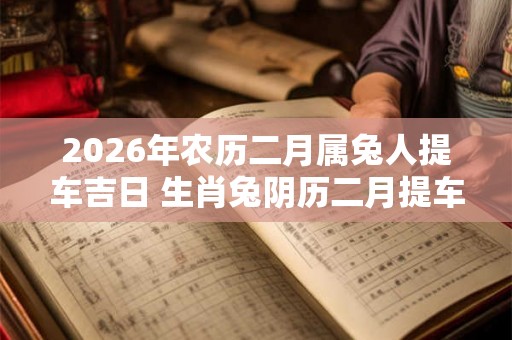 2026年农历二月属兔人提车吉日 生肖兔阴历二月提车好日子